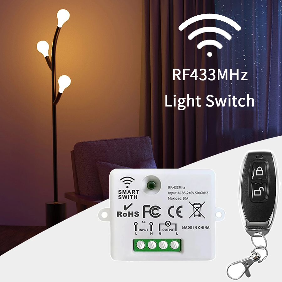 RF 433MHz Wireless Remote Cont - Universal Remote Smart Home recension och pris