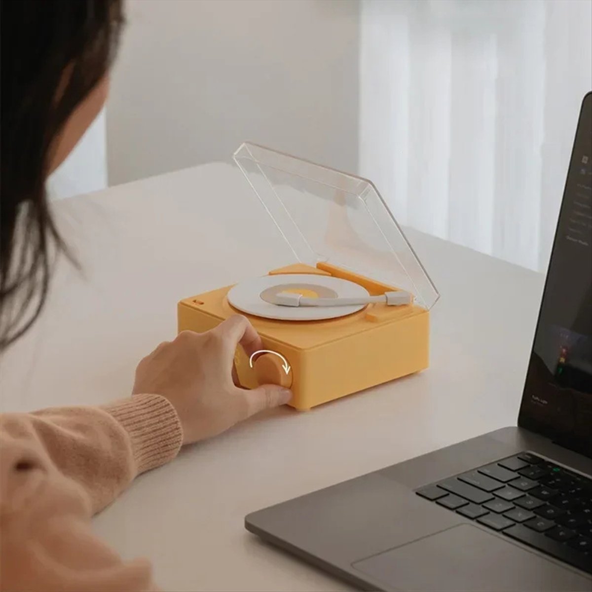 T171C-Retro Vinyl Wireless Blu - Smart Home Yellow recension och pris