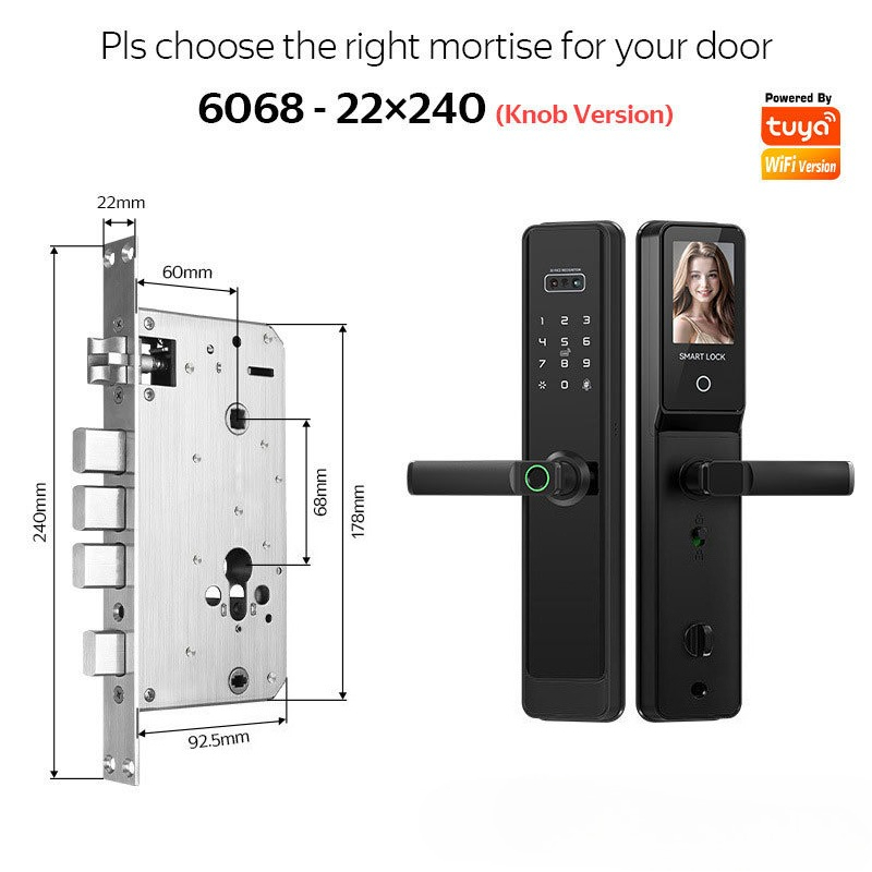 EGFirtor Semi-automaticTuya Fi - Smart Home Door Lock recension och pris
