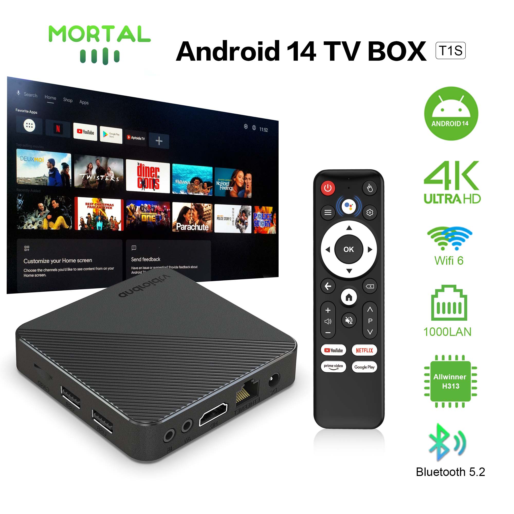 Android14 TV Box Smart Home Th - Smart Home Plus recension och pris