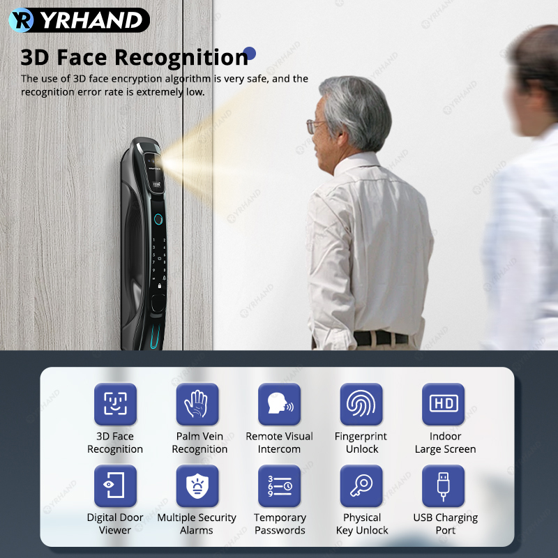 Smart Lock 3D Face Recognition - Smart Home Door Lock recension och pris